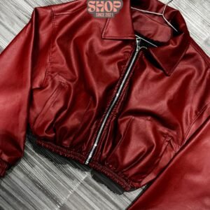 Bomber Jacket Crimson Street Premium Leather Edition