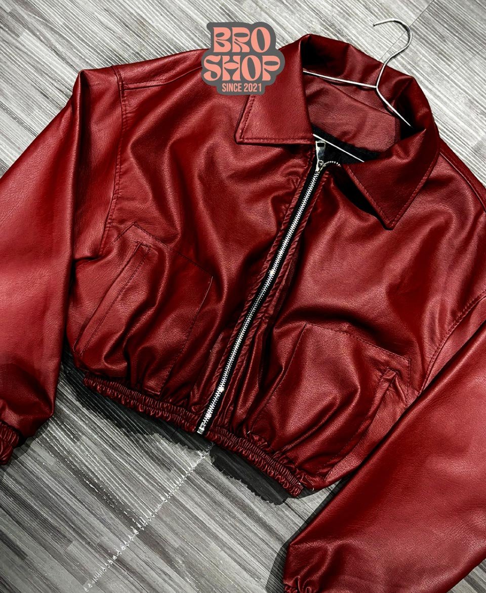 Bomber Jacket Crimson Street Premium Leather Edition