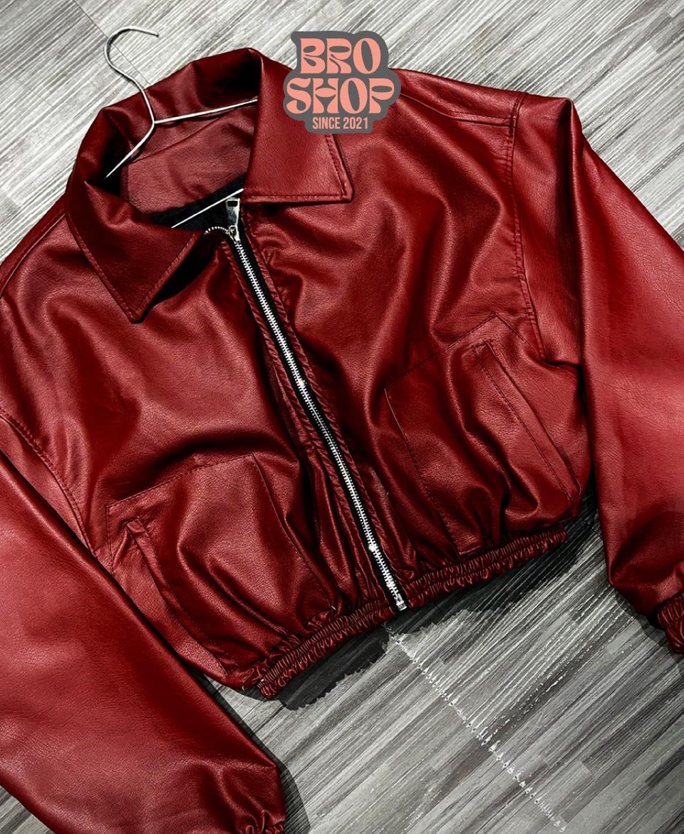 Bomber Jacket Crimson Street Premium Leather Edition - Image 4