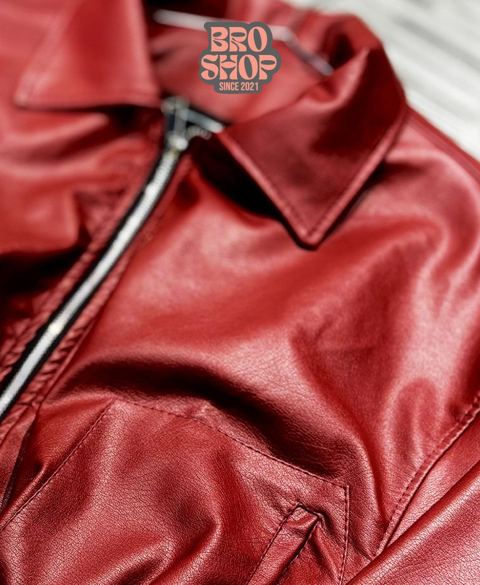 Bomber Jacket Crimson Street Premium Leather Edition - Image 2