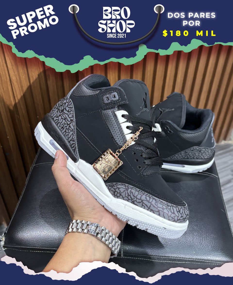 Air Jordan 3 Retro Off-Noir / Black Cemen - Image 2