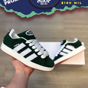 ADIDAS CAMPUS 00S DARK GREEN - CLOUD WHITE