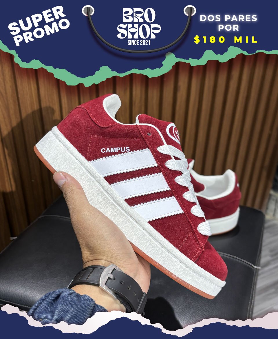 Adidas Campus 00s Burgundy White