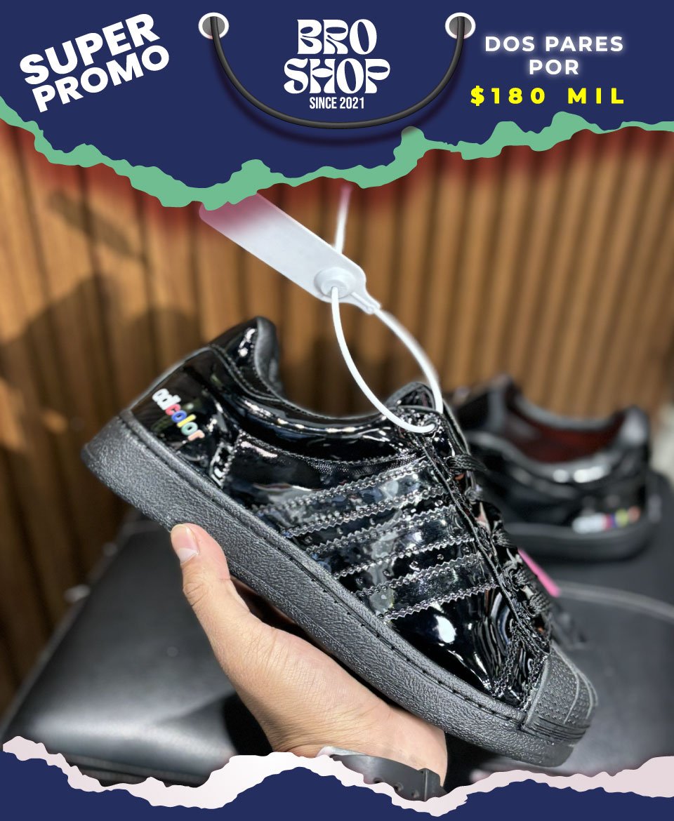 Adidas Superstar Adicolor Black Glossy Metallic - Image 2
