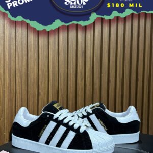 Adidas Superstar Black Suede Gold Label
