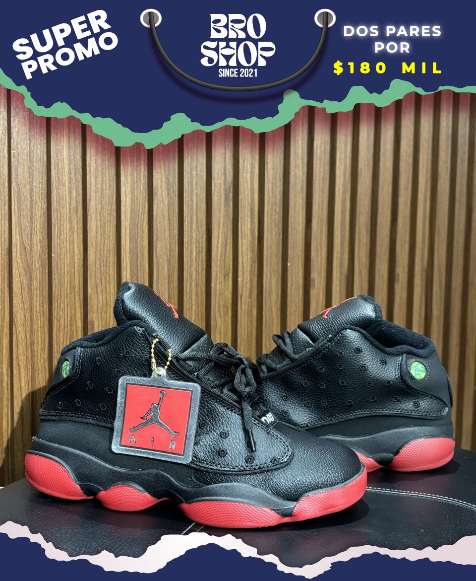 Air Jordan 13 Retro Bred-Playoffs Black Red