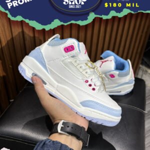 Air Jordan 3 Retro White Light Blue Pink