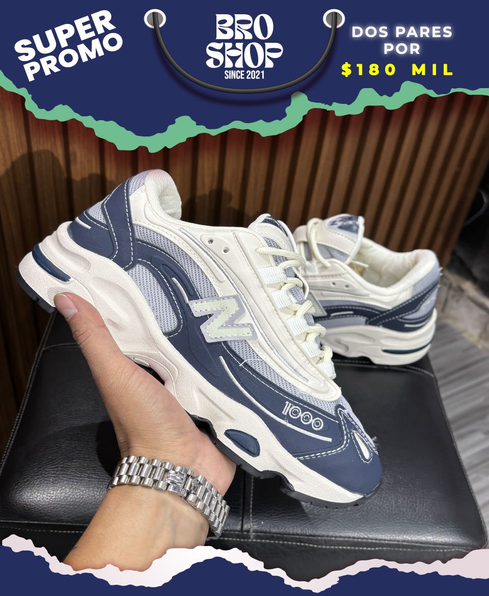 New Balance 1000 Navy Grey White