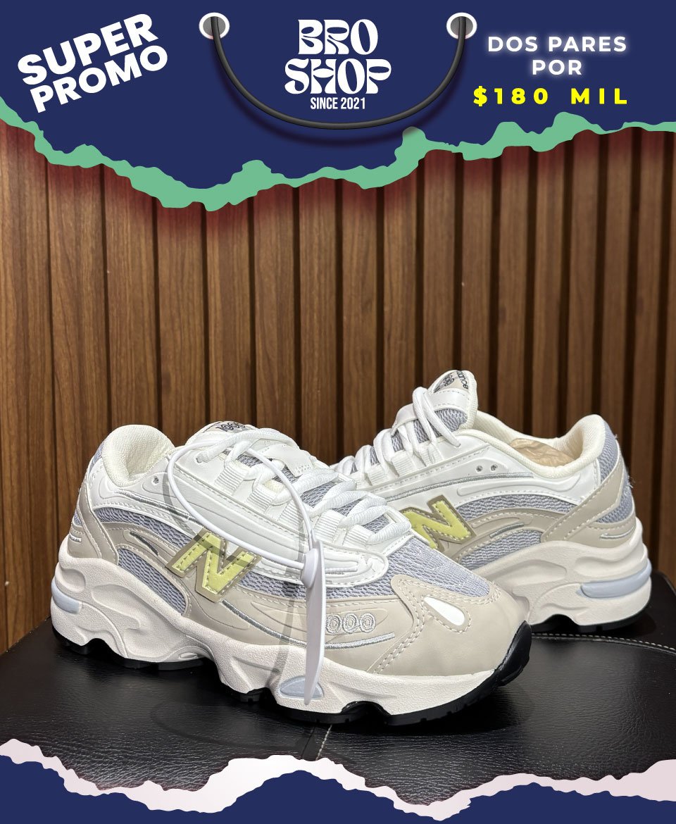 New Balance 1000 Silver Metallic Yellow - Image 2