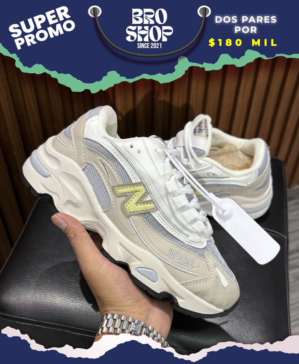 New Balance 1000 Silver Metallic Yellow