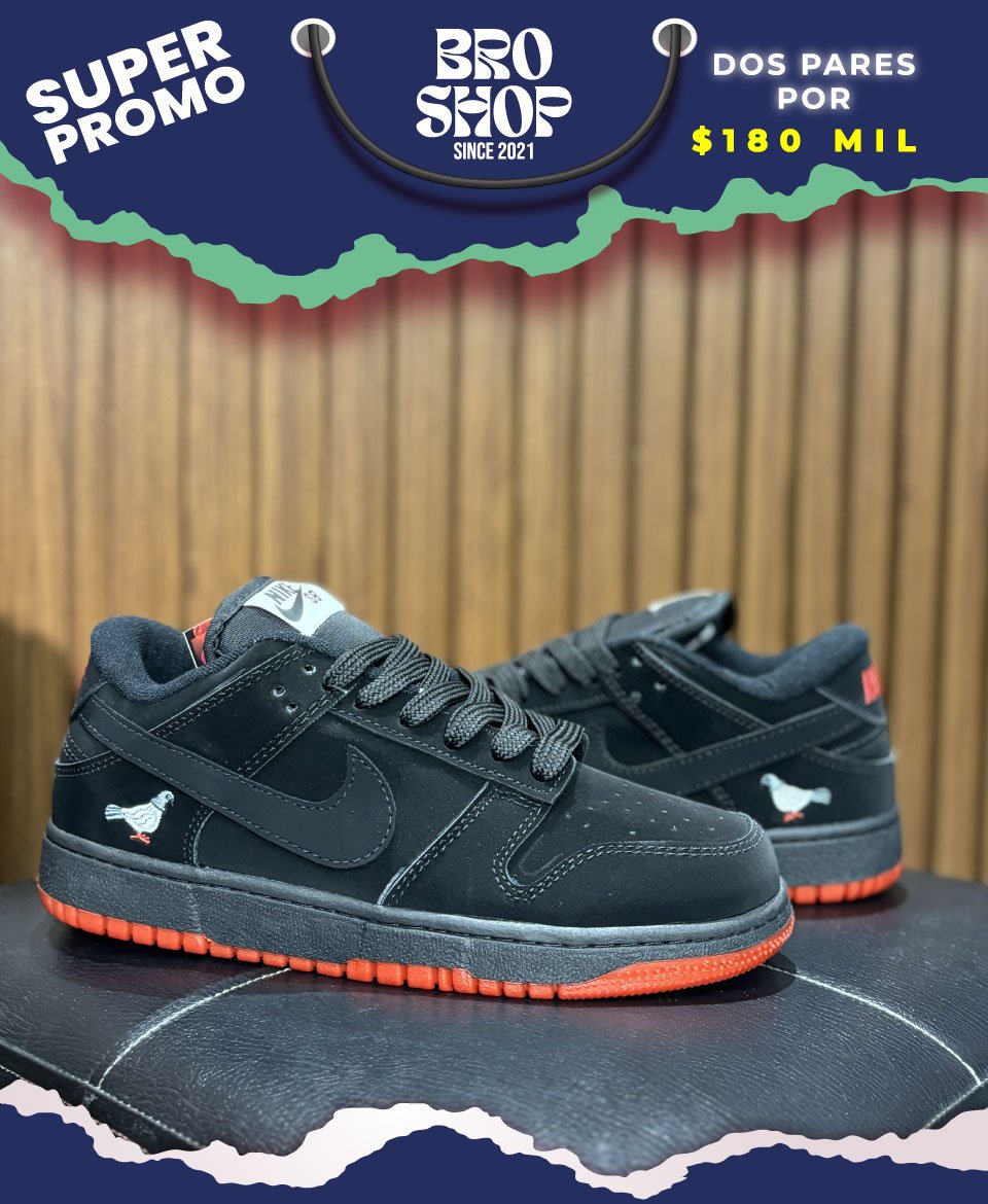 Nike SB Dunk Low Black Pigeon - Image 2