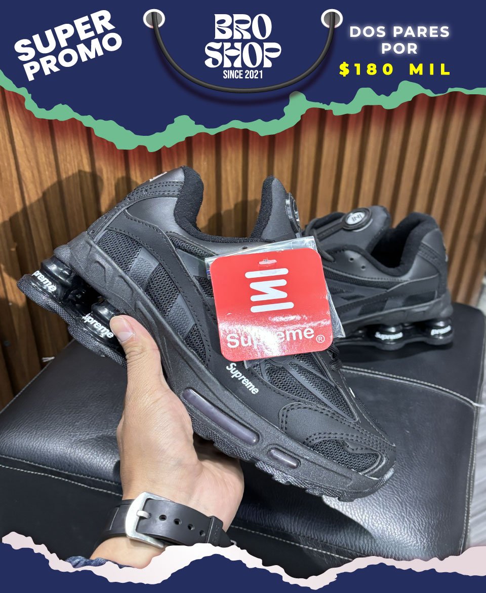 Nike Shox Ride 2 x Supreme Triple Black