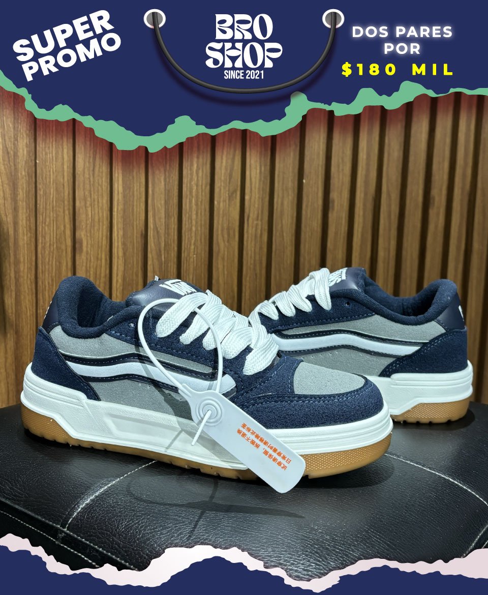 Vans Hylane Tri-Tone Navy Grey - Image 2