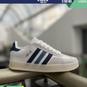 Adidas Gazelle Bold Platform White Navy Blue