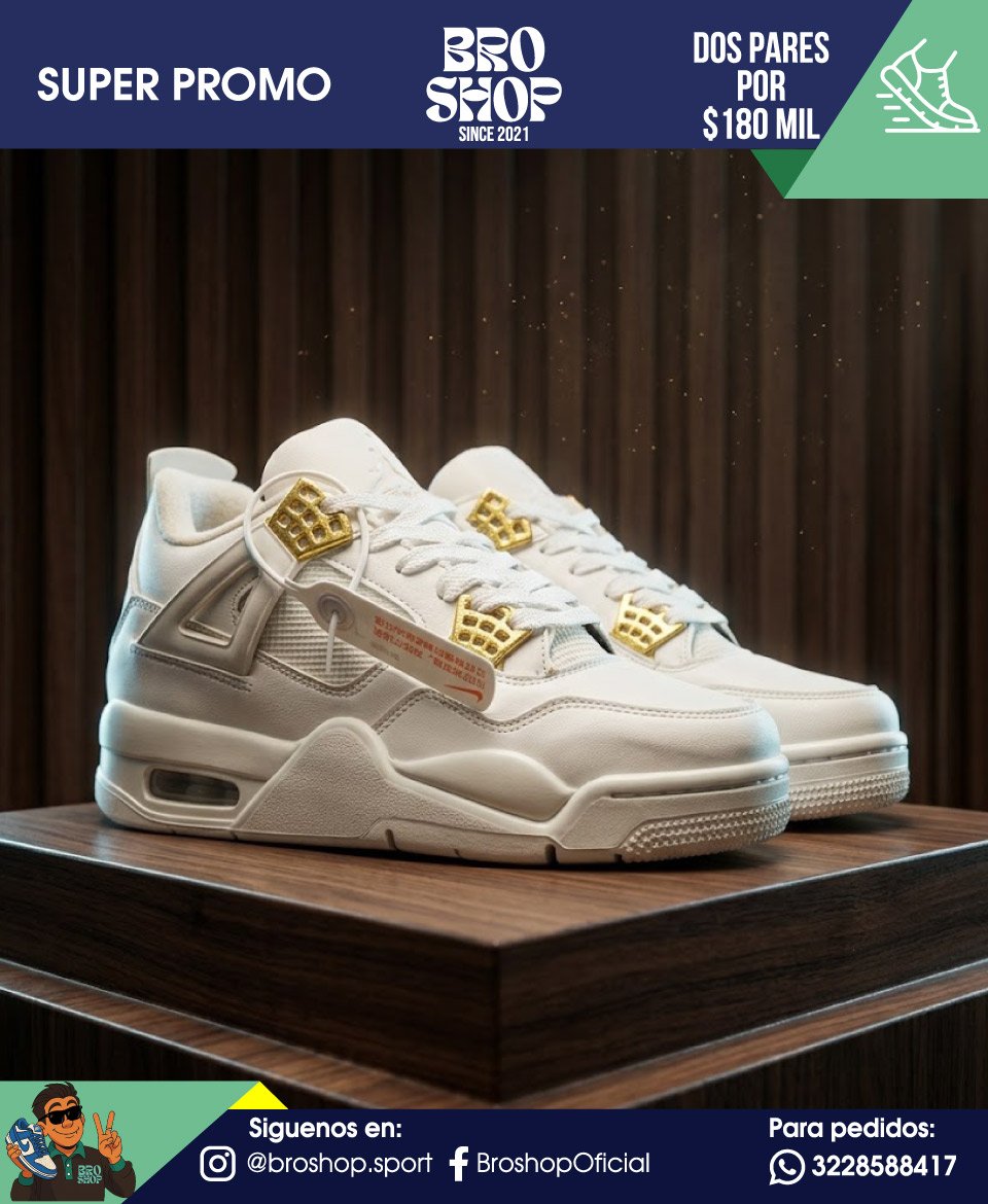 Air Jordan 4 Retro Metallic Gold - Image 2