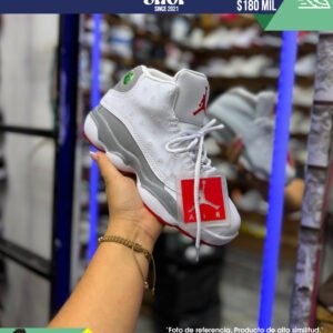 Air Jordan 13 Retro Grey Toe Flint Grey Red