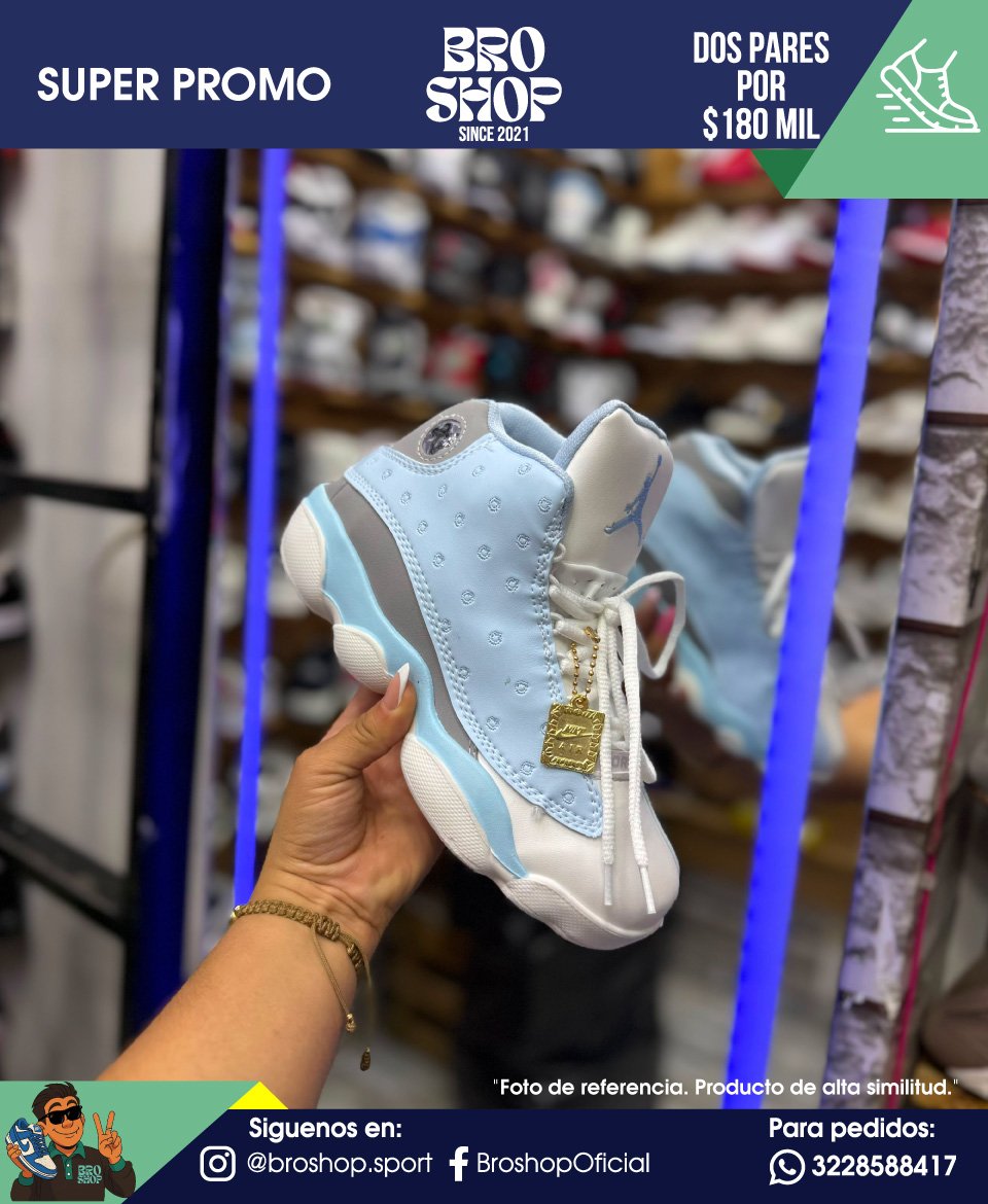 Air Jordan 13 Retro University Blue Ice Blue
