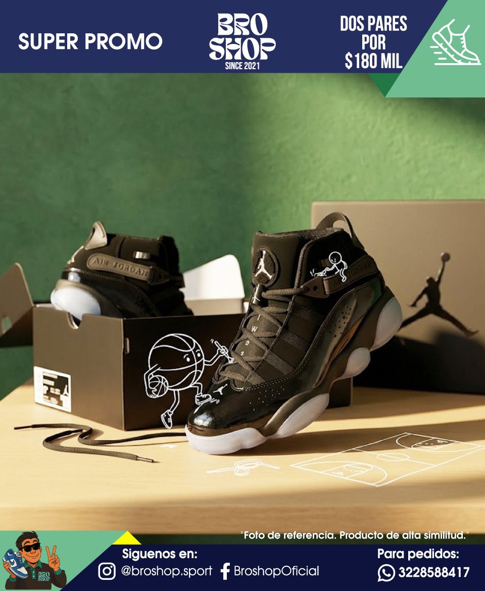 Jordan 6 Rings Triple Black - Image 4