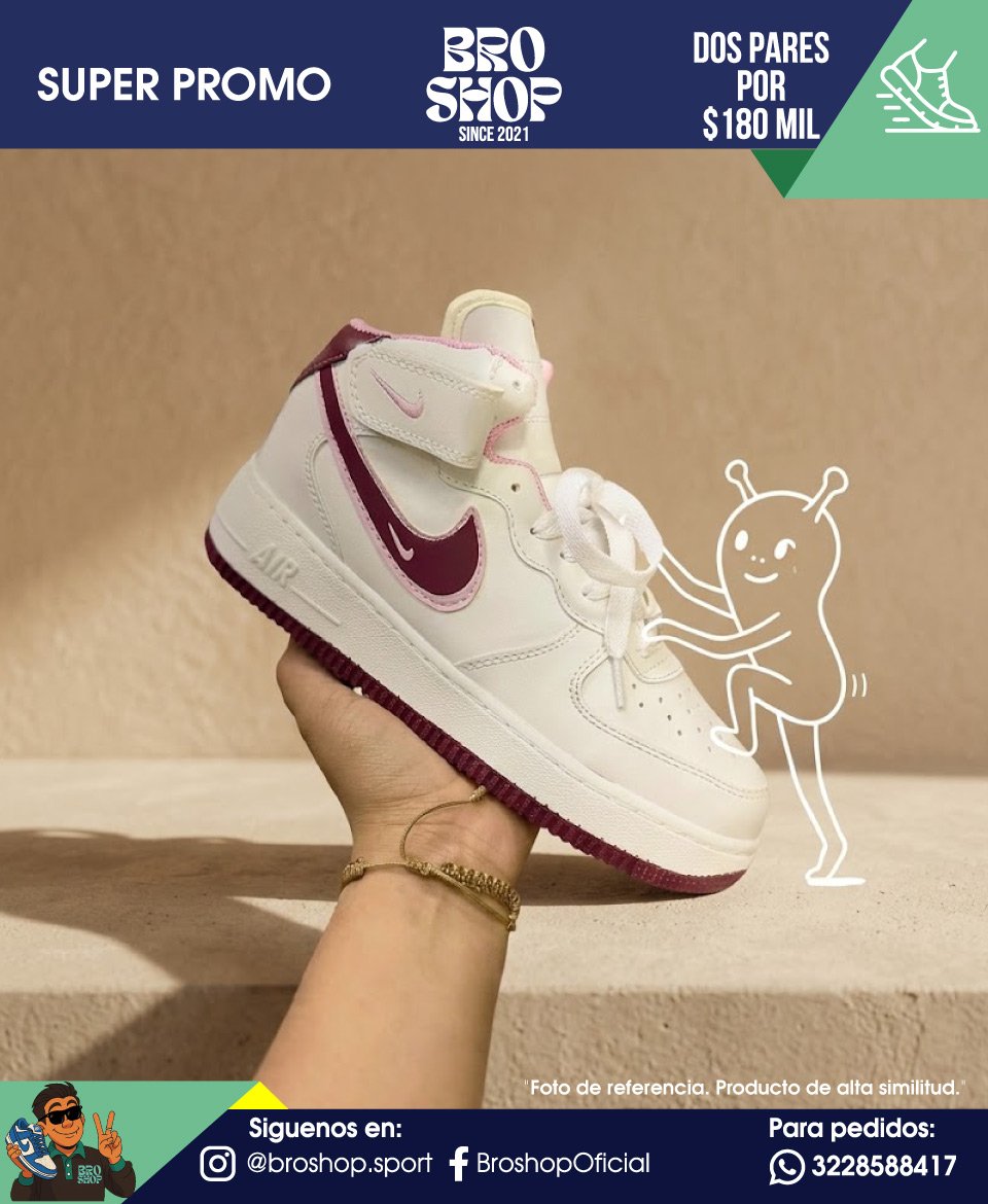 Nike Air Force 1 Mid 07 LX White Berry - Image 3